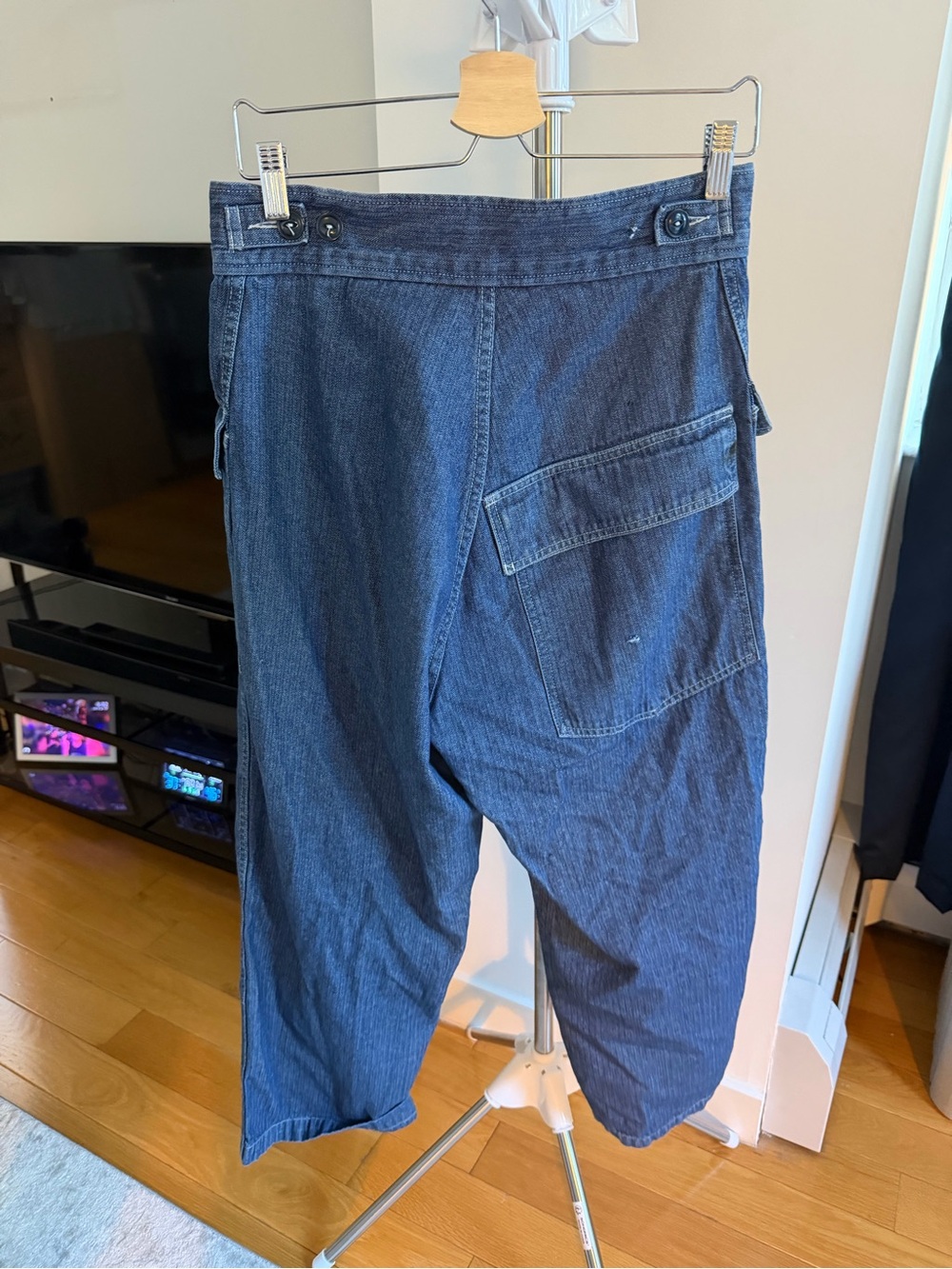 As Ever NYC Herringbone Denim Jeans - Blue (31) - Picture 3 of 5